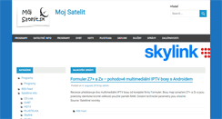 Desktop Screenshot of mojsatelit.sk