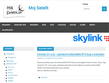 Tablet Screenshot of mojsatelit.sk
